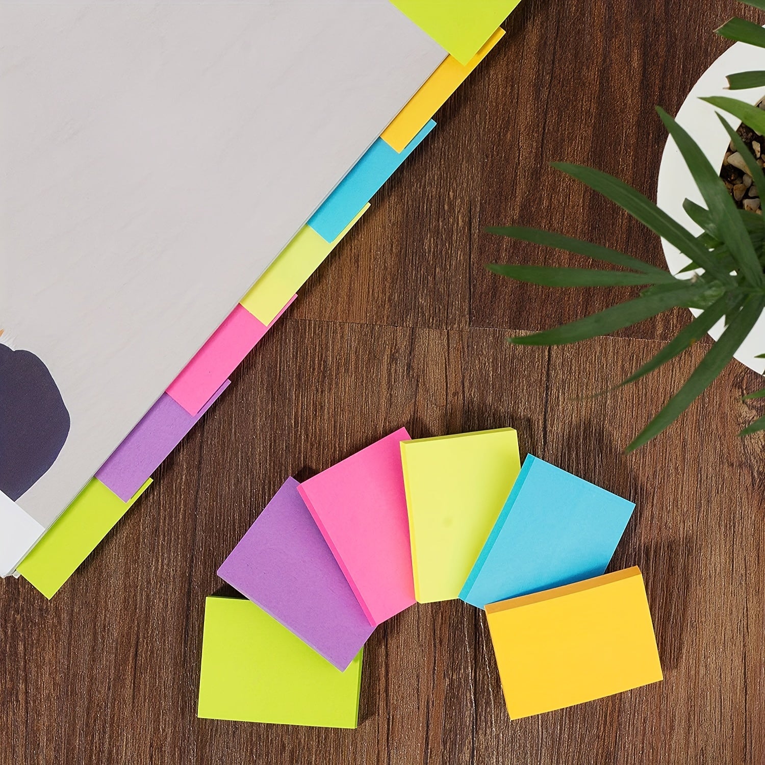 Sticky Notes 3x5 Bright Colors Self Stick Pads 16 Pack 75 Sheets Pad