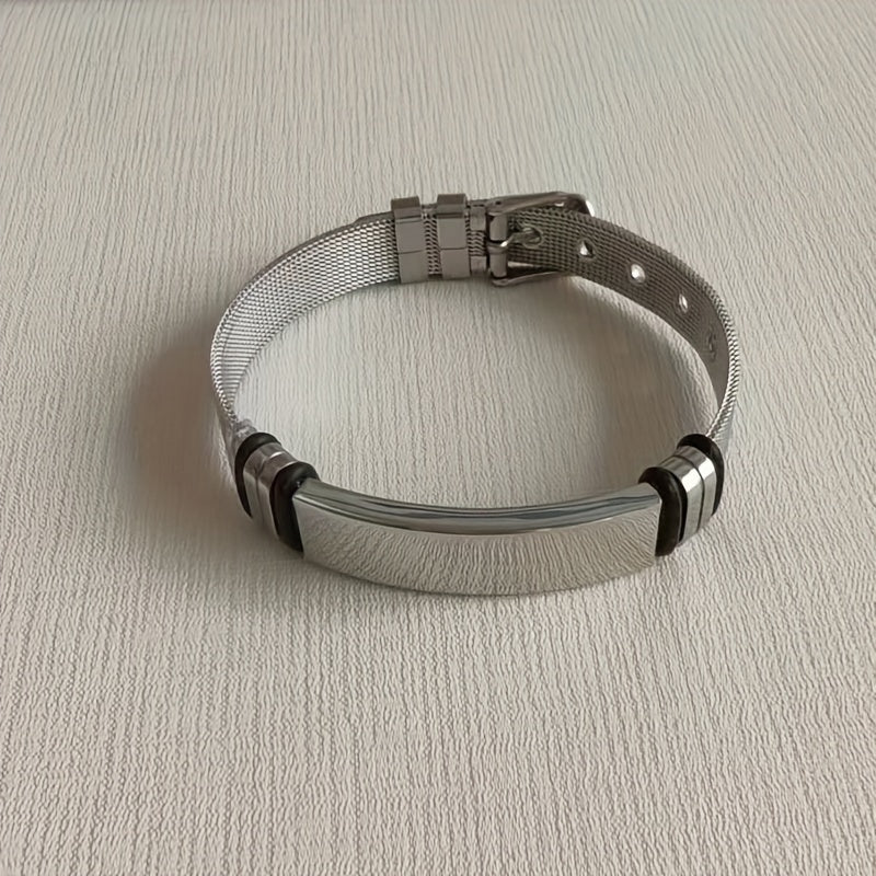Unisex Stainless Steel Couple Bracelet Titanium Steel Bracelet