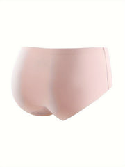 3pcs Seamless Stretchy Briefs Comfy & Breathable Intimates Panties