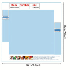 Full Diamond Painting Art Kit Embroidery Rhinestone Wall Decor