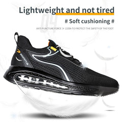 CEATSAFETV Men's Steel Toe Work Shoes Puncture Proof Anti skid Sneakers