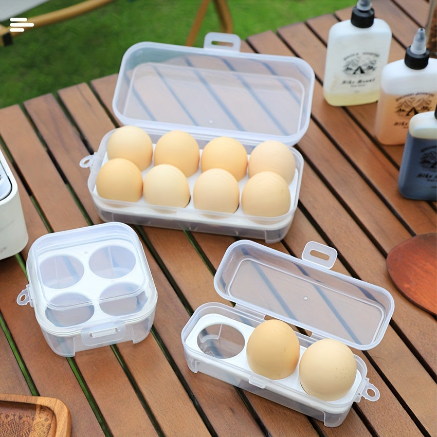 8 Grid Egg Holder Container Portable Storage Box for Camping