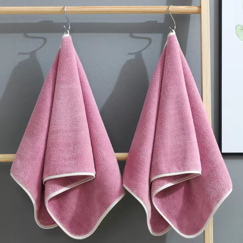 5pcs Soft Absorbent Hand Towel 13 X 29 Inch Coral Fleece Towel