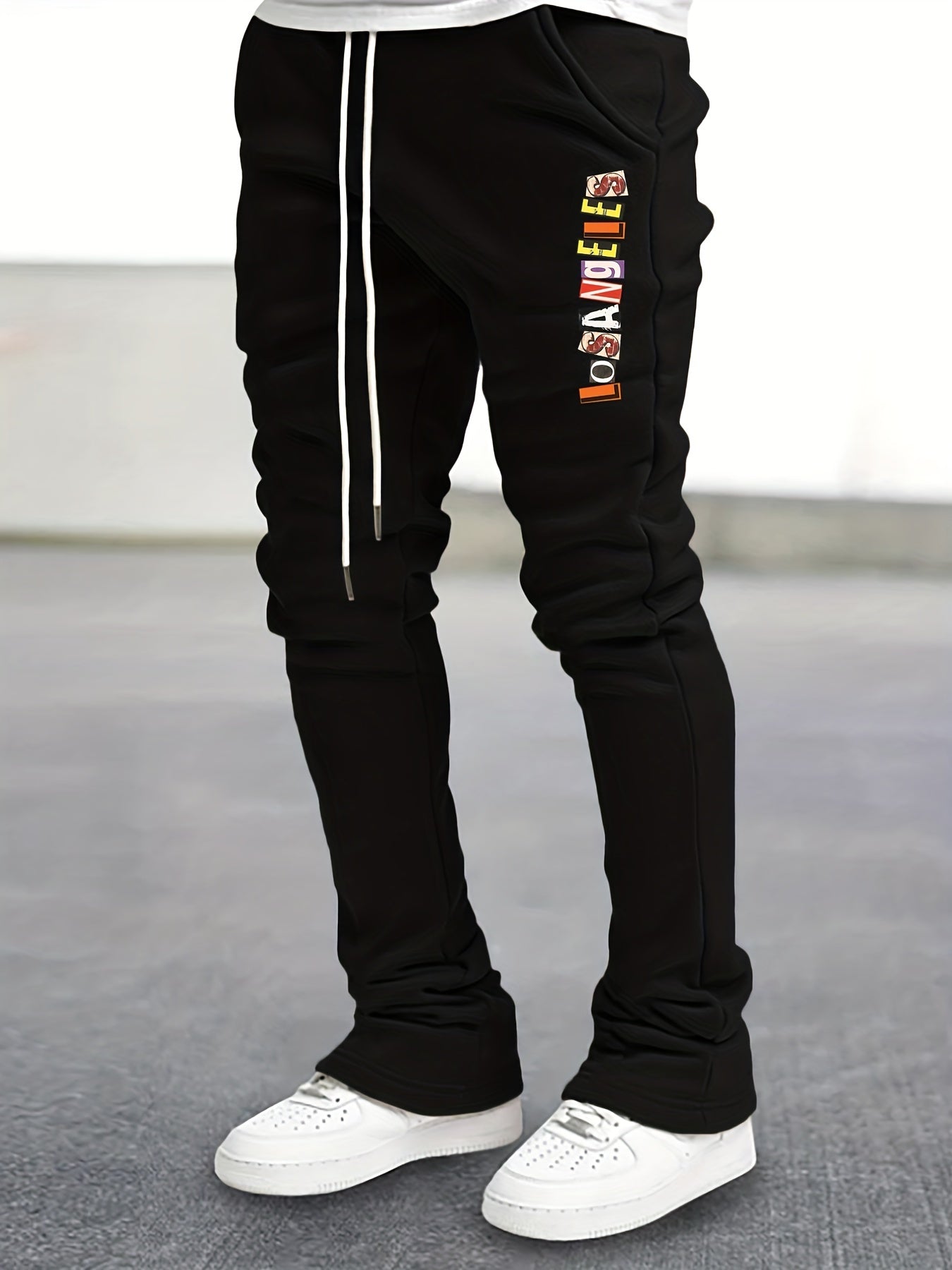 Comfy Flared Trousers Men's Casual Stretch Hip Hop Joggers