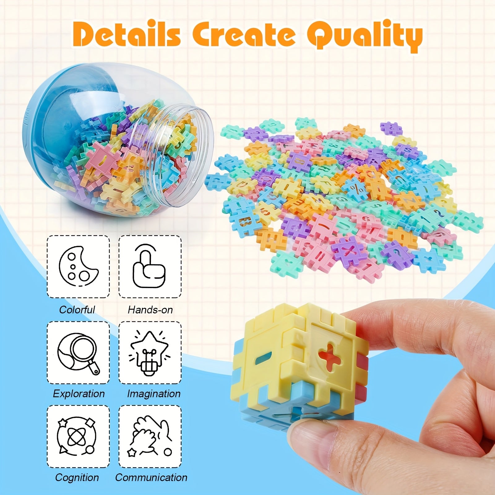 130pcs Children's Building Blocks Educational Toy Set