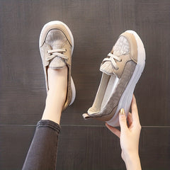 Women's Lace-up Slip On Walking Shoes Low Outdoor Casual Sneakers