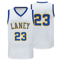 Men's 23 Embroidered Basketball Jersey V Neck Sleeveless Uniform