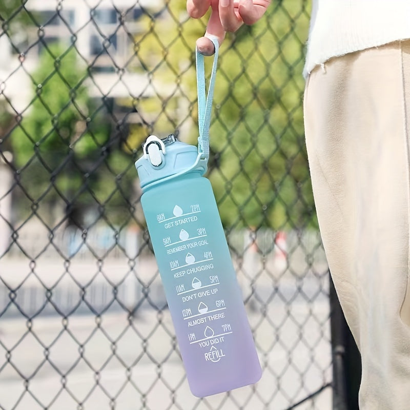 Gradient Sports Water Bottle 900ml Time Scale