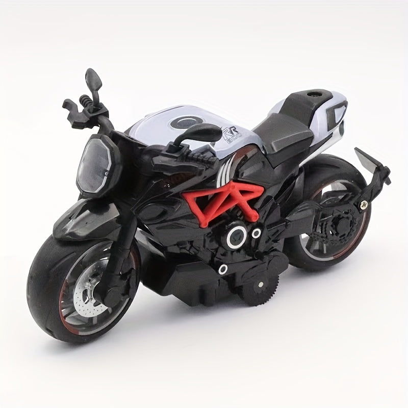 Alloy Pull Back Motorcycle Model Toy Ornament Sliding Car Toy