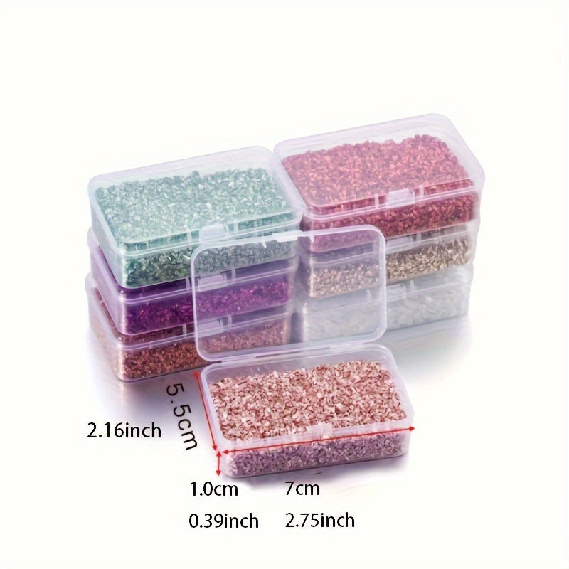 30g Crushed Glass Stones Epoxy Resin Mold Filler Jewelry Making Supplies