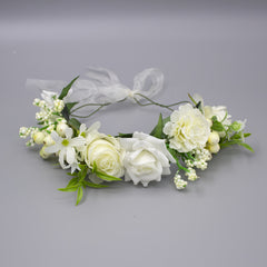 Romantic Princess Floral Crown Bridal Headband Bridesmaid Gift