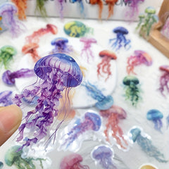 50pcs Jellyfish PET Stickers Decals For Phone Notebook Luggage