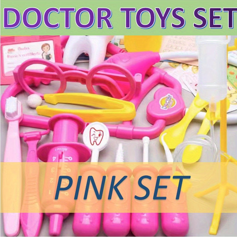 31pcs Kids Toy Doctor Nurse Set For Boys& Girls Baby Pretend Medical Station Set