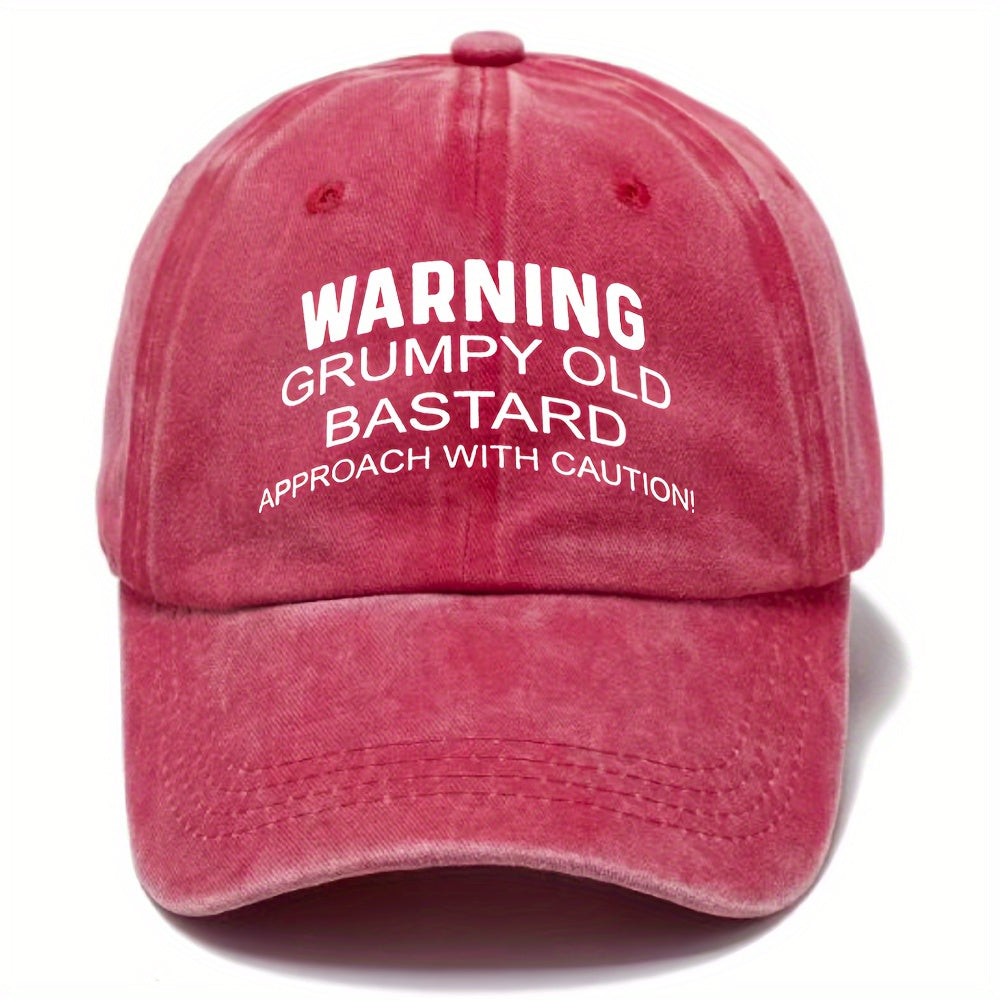 Washed Cotton Baseball Cap Adjustable Six Colors