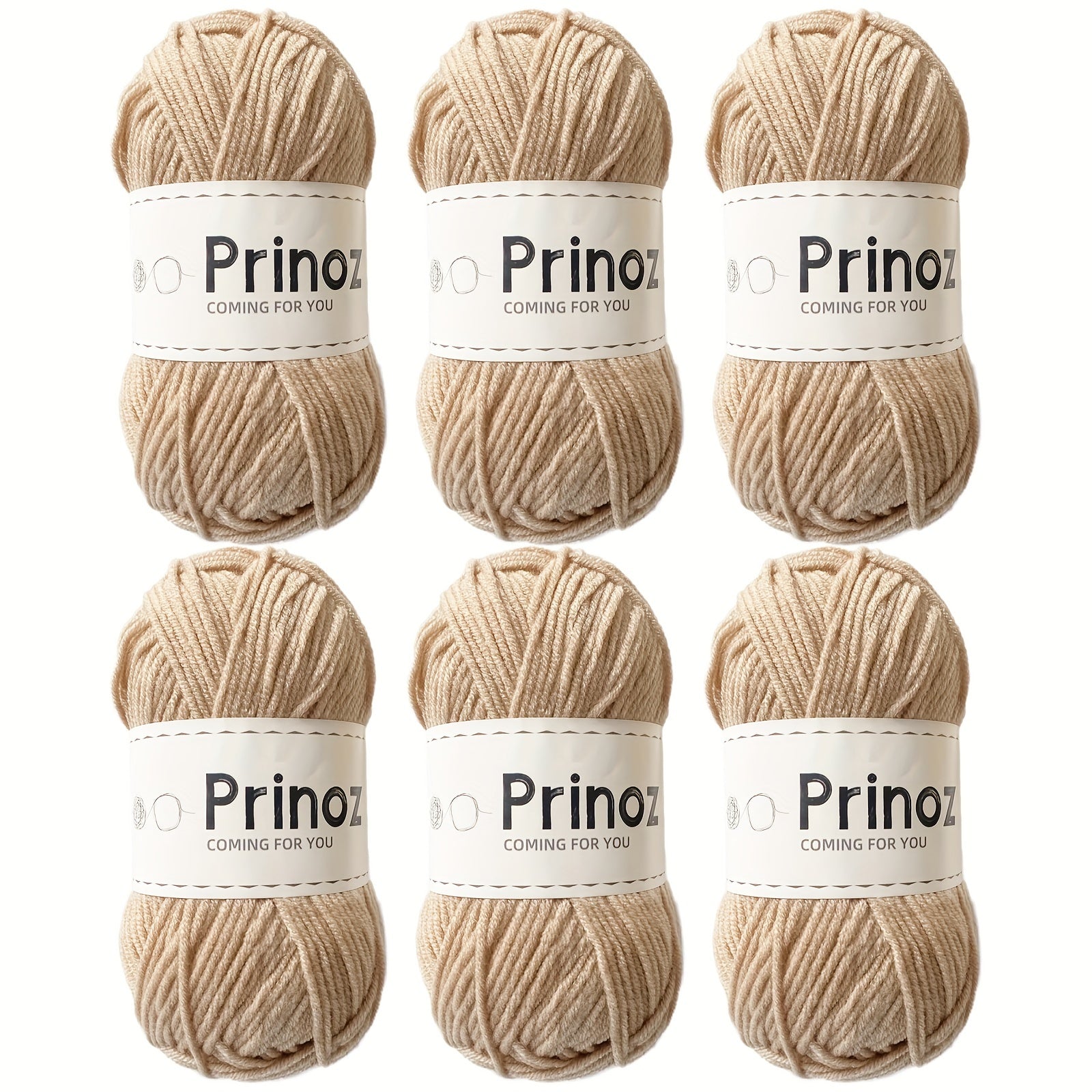 6pcs Milk Yarn Ball 49g 129.84m Acrylic Hand Woven DIY Cotton Yarn