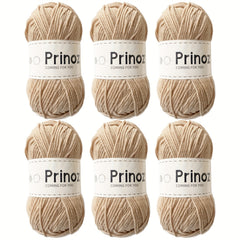 6pcs Milk Yarn Ball 49g 129.84m Acrylic Hand Woven DIY Cotton Yarn
