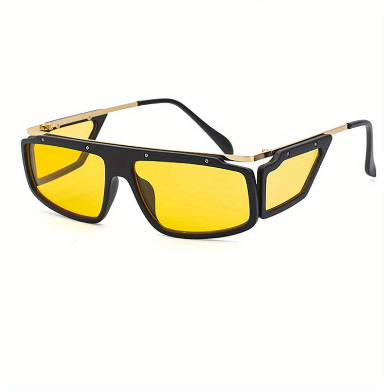 Men's Retro Steam Punk Sunglasses with High Glasses Box