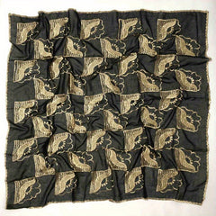 National Style Embroidered Square Scarf Vintage Travel Sunproof Pack Turban