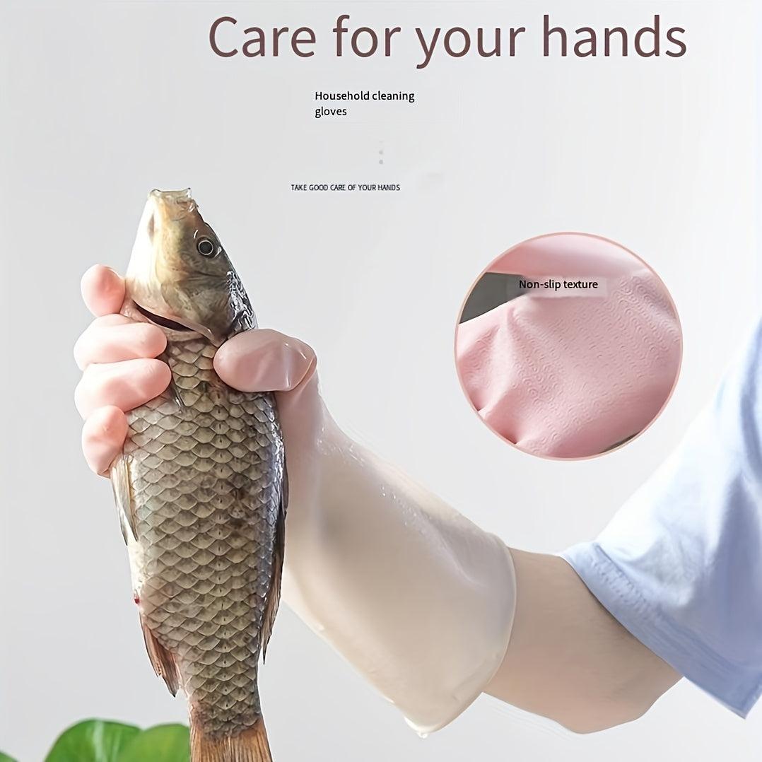 Stylish Gradient Latex Gloves for Home Cleaning