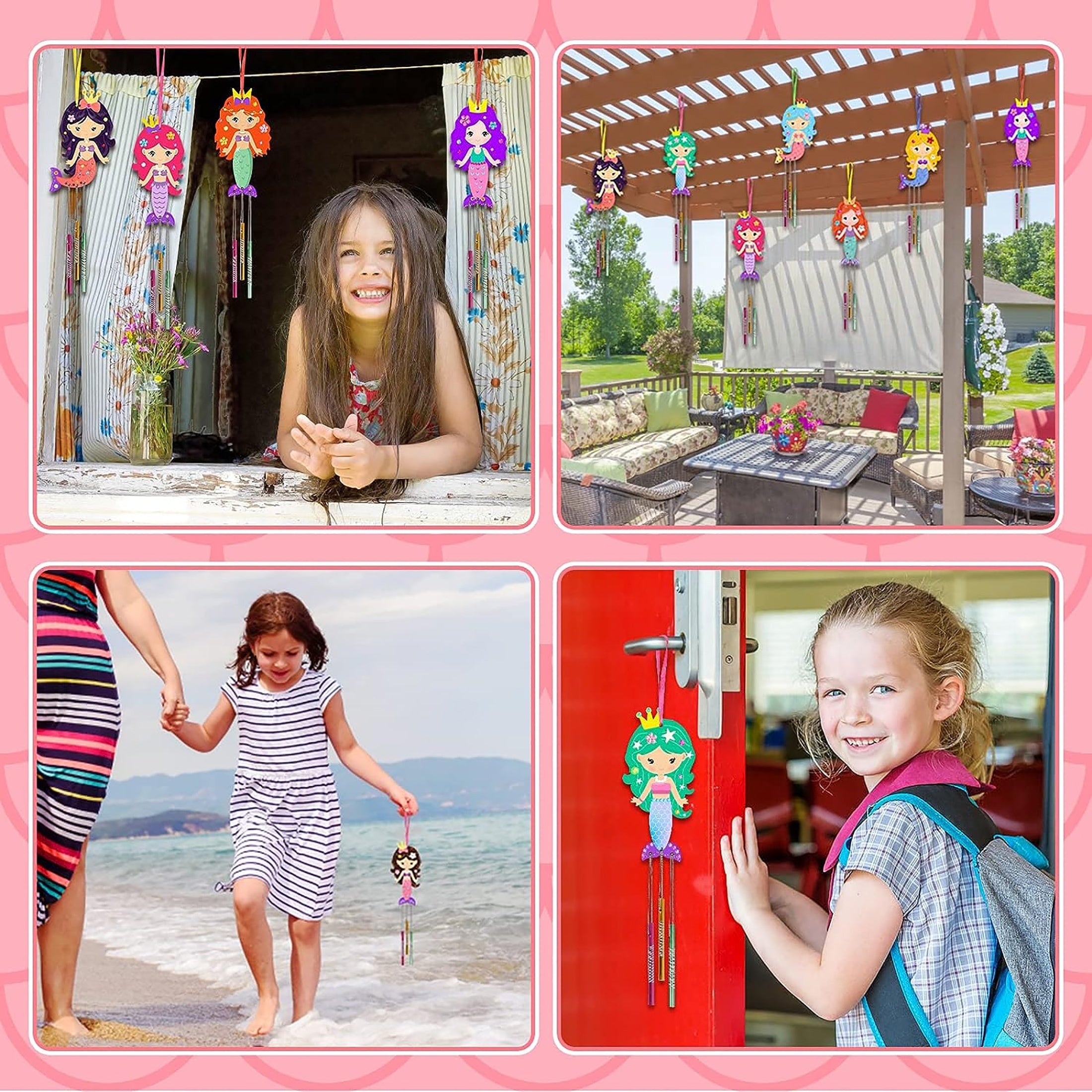 Mermaids Crafts For Kids DIY Wind Chime Kit