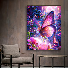 Butterfly Pattern Canvas Painting Poster for Home Wall Decoration