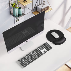 Round Wrist Rest Mousepad Anti Slip Rubber Bottom