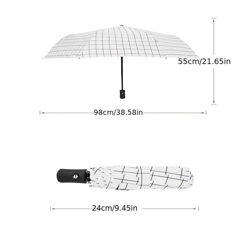 Small Fresh Lattice Umbrella Plastic Sunscreen UV Protection