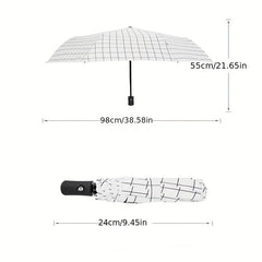 Small Fresh Lattice Umbrella Plastic Sunscreen UV Protection