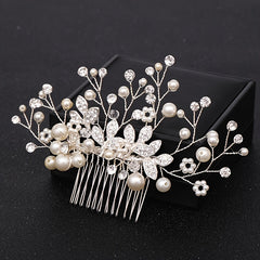 Rose Golden Hair Comb Wedding Hair Comb Bridal Hair Accessories