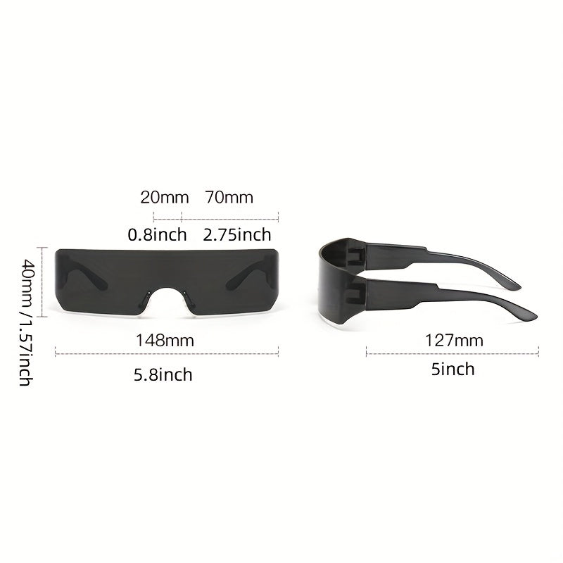 Cyberpunk Futuristic Sunglasses For Men UV Protection Sunglasses