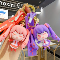 Cute Cartoon Girl Key Chain - Ideal Gift for Women & Kids