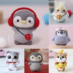 Small Animal Wool Felt DIY Set - Wool, Needles, Accessories