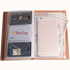 Retro Leather Journal A6 Notebook 144 Pages + PVC Storage Bag