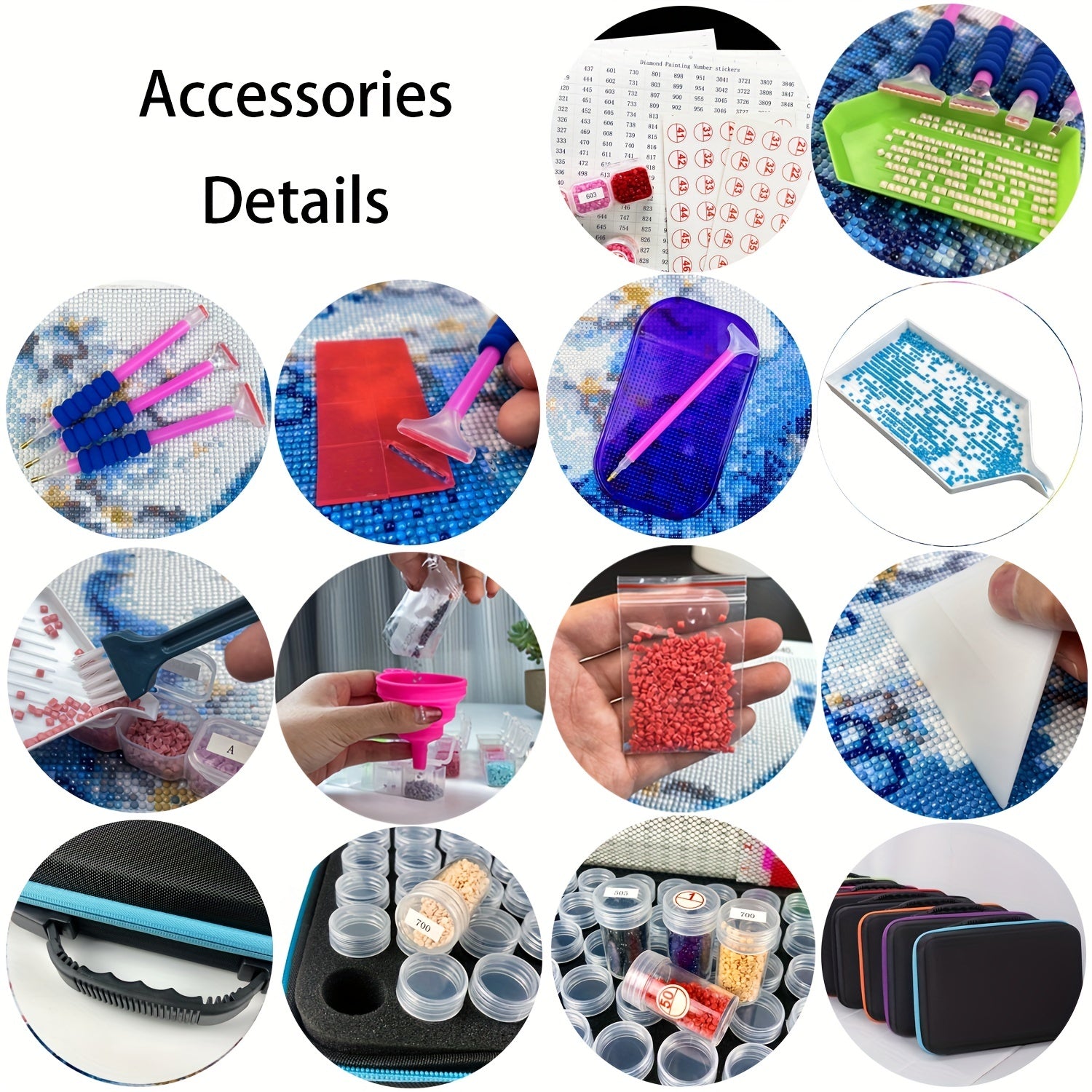Diamond Painting Kit Accessories Tools 127pcs