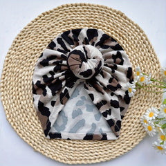 Leopard Print Baby Hat Soft and Comfortable for Newborns