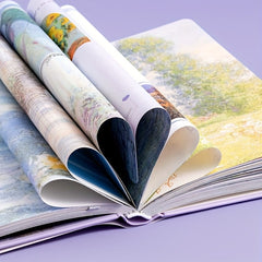 Painted Inside Hardcover College Notebook 5.12 X 17.4 - Office Business Writing