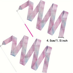 2pcs Rhythmic Gymnastics Ribbon Dance Wands Artistic Dancing Accessories