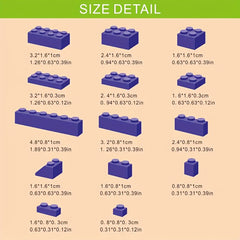 1000pcs Small Building Blocks Bagged Set ABS Material