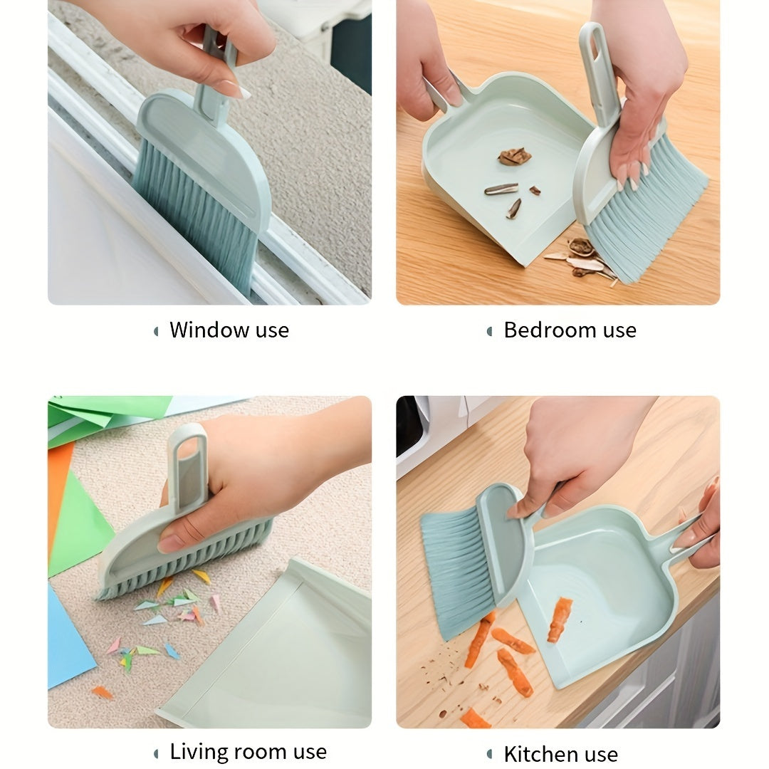 Mini Broom & Dustpan Set - Desktop Cleaning & Quick Cleanups