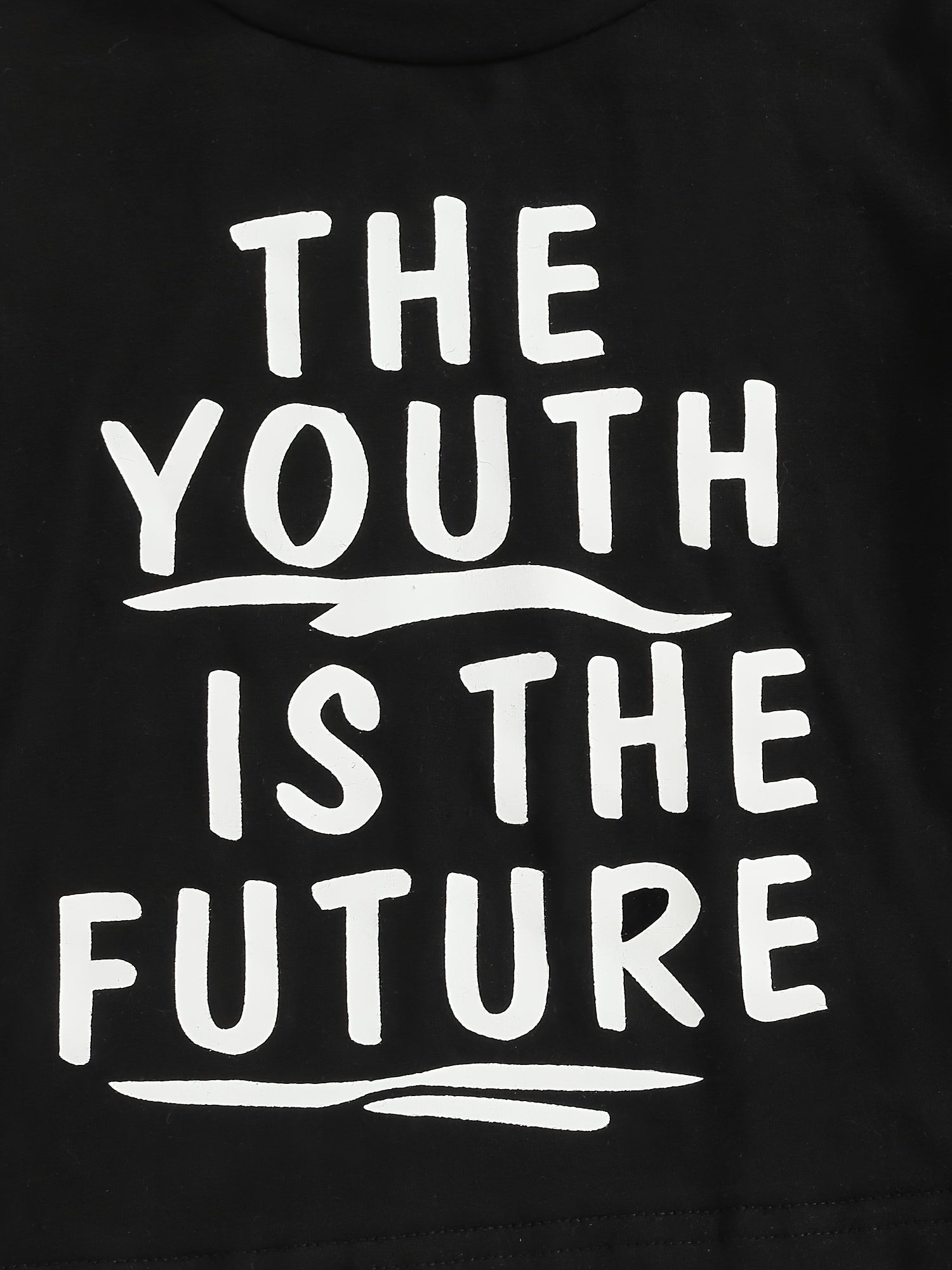 2pcs Baby Boys The Youth Is the Future T-shirt & Camo Shorts Set