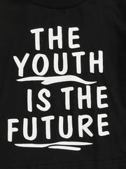 2pcs Baby Boys The Youth Is the Future T-shirt & Camo Shorts Set