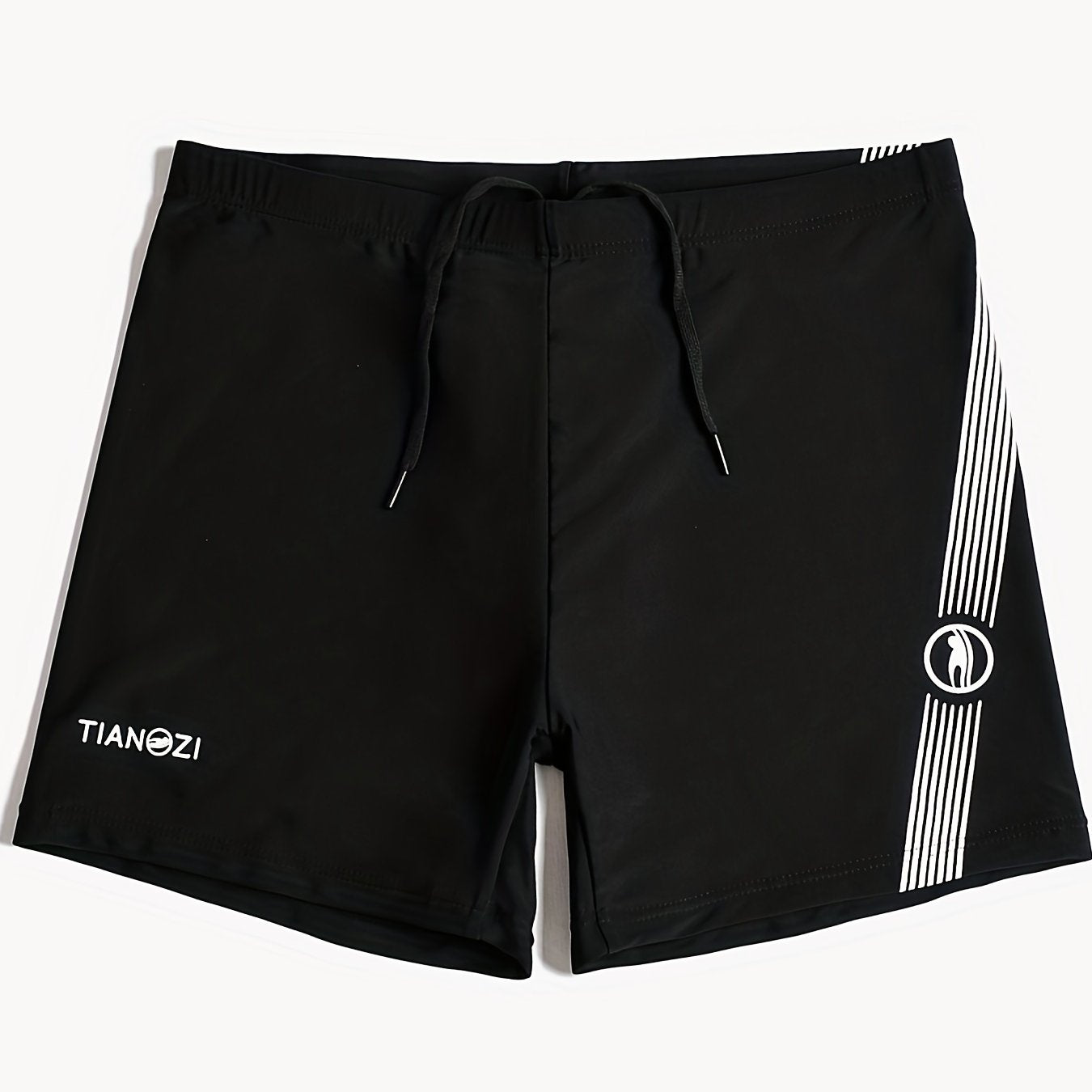 Men's Vintage Swim Trunks High Stretch Swimwear for Summer