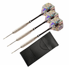 3pcs Aluminum Rod Dart Needle Set Carved Design