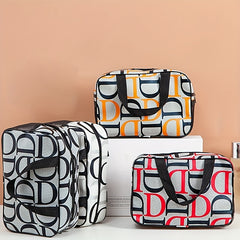 Large Capacity Waterproof Travel Makeup Bag with Handle for Men and Women