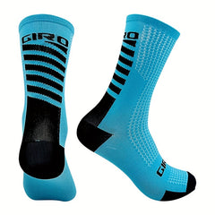 Breathable Mid Calf Socks for Cycling Outdoor Sports Crew Socks