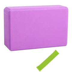Yoga Dance Bricks with Resistance Rope Non-slip Foam Fitness Belt