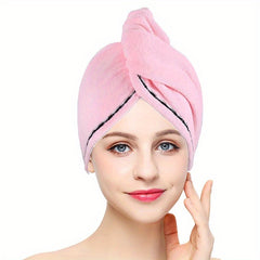 Women's Hair Drying Towel Absorbent Hair Turban Cap