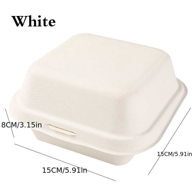 10pcs Disposable Cake Box Paper Pulp Hand Painted Biodegradable