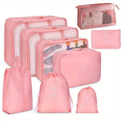 9 Pcs Cosmetic Bags Lightweight Travel Duffle Bag