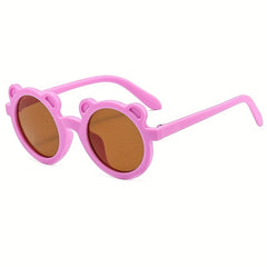 Girls Round Frame Sunglasses UV Protection Kids Accessories